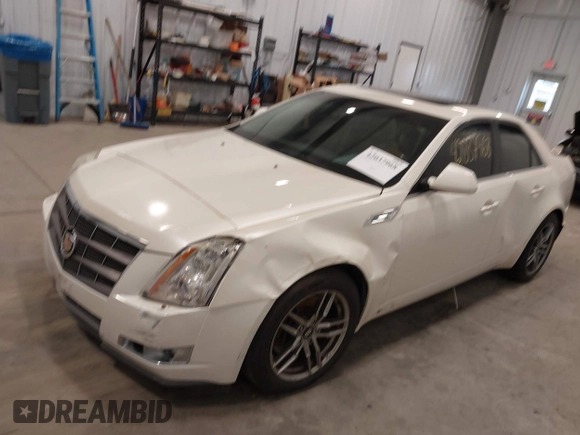2008 Cadillac CTS AWD w/1SB with VIN 1G6DT57V880142764, listed as a IAAI auction lot 42037968 with 141,208 mi miles. Bid and sale history available at carsss.com. Image 2.