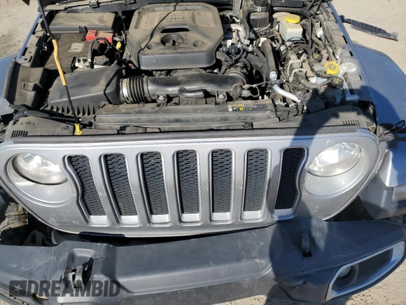 2019 Jeep Wrangler Unlimited Sahara with VIN 1C4HJXEN6KW600129, listed as a Copart auction lot 45814405 with 110,004 mi miles and Salvage Title. Bid and sale history available at carsss.com. Image 12.