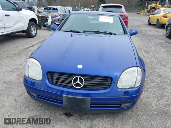 2000 Mercedes-Benz SLK 230 Kompressor with VIN WDBKK47F4YF147997, listed as a IAAI auction lot 41893379 with 72,492 mi miles and . Bid and sale history available at DreamBid. Image 6.