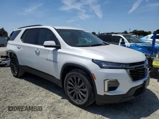 2023 Chevrolet Traverse RS z VIN 1GNEVJKWXPJ182011, wystawiony jako Copart lot #58865275 z przebiegiem 27 110 mil mil oraz Szkoda całkowita • Salvage title. Historia ofert i sprzedaży dostępna na DreamBid. Obrazek 4.