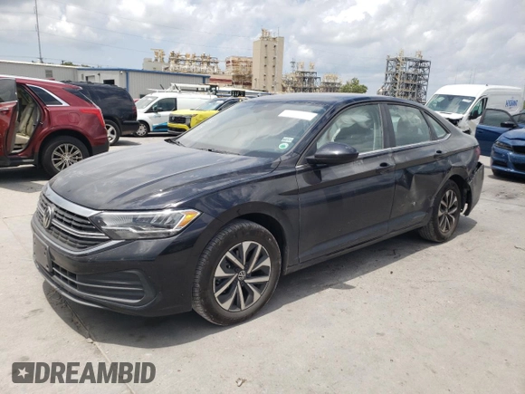 2023 Volkswagen Jetta S with VIN 3VW5M7BU3PM041925, listed as a Copart auction lot 57807805 with 16,730 mi miles and Salvage title. Bid and sale history available at DreamBid. Image 1.