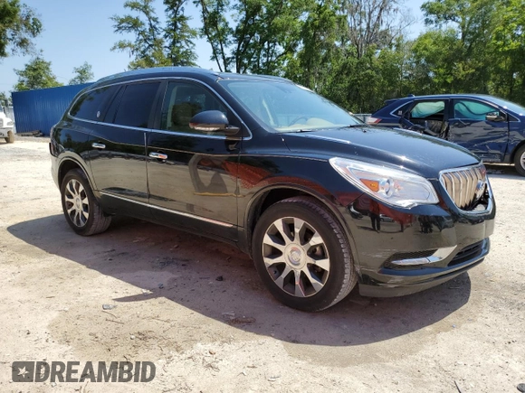 2017 Buick Enclave Leather with VIN 5GAKRBKD9HJ105122, listed as a Copart auction lot 54020875 with 33,457 mi miles and Salvage Title. Bid and sale history available at carsss.com. Image 4.