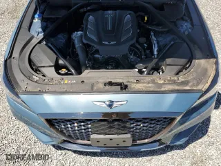 2018 Genesis G80 3.3T Sport with VIN KMHGN4JB8JU226624, listed as a Copart auction lot 66974224 with 67,392 mi miles and Salvage Title. Bid and sale history available at carsss.com. Image 12.