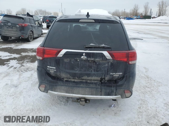 2017 Mitsubishi Outlander SE with VIN JA4JZ3AX2HZ601323, listed as a Copart auction lot 43418195 with Not provided miles and Salvage title. Bid and sale history available at DreamBid. Image 6.