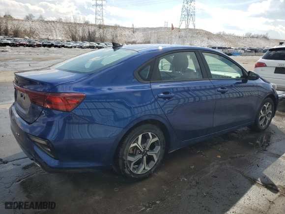 2021 Kia Forte LXS with VIN 3KPF24AD8ME288019, listed as a Copart auction lot 45537395 with 48,739 mi miles and Salvage Title. Bid and sale history available at carsss.com. Image 3.