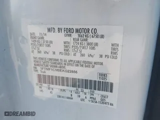 2014 Ford F-150 XL with VIN 1FTMF1CM0EKG22856, listed as a IAAI auction lot 41677979 with 158,580 mi miles. Bid and sale history available at carsss.com. Image 8.