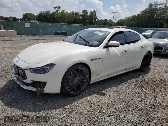 2019 Maserati Ghibli S Q4 GranLusso with VIN ZAM57YTL5K1329372, listed as a Copart auction lot 68972364 with 53,387 mi miles and Salvage Title. Bid and sale history available at carsss.com. Image 1.