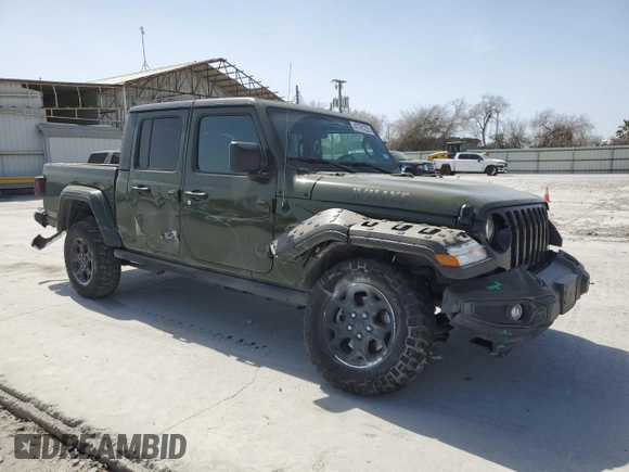 2023 Jeep Gladiator Freedom with VIN 1C6HJTAG9PL543165, listed as a Copart auction lot 47761235 with 43,614 mi miles and Salvage title. Bid and sale history available at DreamBid. Image 4.