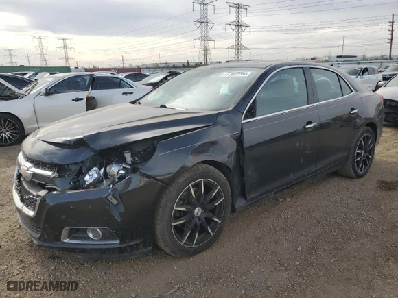 2014 Chevrolet Malibu LTZ with VIN 1G11J5SX2EF118847, listed as a Copart auction lot 77367594 with 114,896 mi miles and Salvage Title. Bid and sale history available at carsss.com. Image 1.