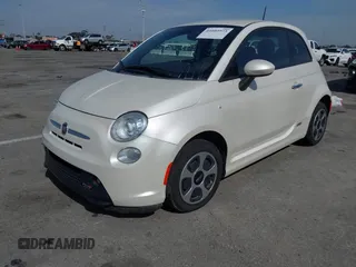 2014 FIAT 500e with VIN 3C3CFFGEXET172812, listed as a IAAI auction lot 41603973 with 57,026 mi miles. Bid and sale history available at carsss.com. Image 2.