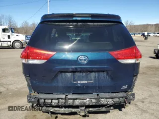2012 Toyota Sienna XLE with VIN 5TDDK3DC4CS030461, listed as a Copart auction lot 49670925 with 169,836 mi miles and Salvage Title. Bid and sale history available at carsss.com. Image 6.