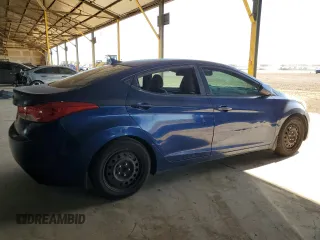 2013 Hyundai Elantra GLS with VIN KMHDH4AE4DU559122, listed as a Copart auction lot 62220825 with 183,220 mi miles and Clean title. Bid and sale history available at DreamBid. Image 3.
