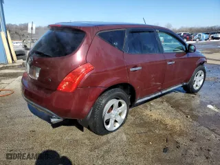 2005 Nissan Murano SE with VIN JN8AZ08T55W323882, listed as a Copart auction lot 46298905 with 0 mi miles and Salvage Title. Bid and sale history available at carsss.com. Image 3.