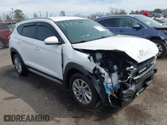 2017 Hyundai Tucson SE with VIN KM8J3CA44HU437644, listed as a IAAI auction lot 41825957 with 59,402 mi miles. Bid and sale history available at carsss.com. Image 1.