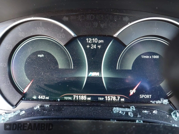 2019 BMW 5 Series 530i xDrive with VIN WBAJA7C50KWW05263, listed as a IAAI auction lot 41571583 with 71,185 mi miles and . Bid and sale history available at DreamBid. Image 15.