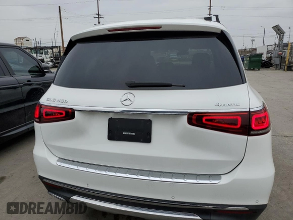2021 Mercedes-Benz GLS with VIN 4JGFF5KE2MA407859, listed as a Copart auction lot 55323765 with 49,045 mi miles and Salvage Title. Bid and sale history available at carsss.com. Image 6.