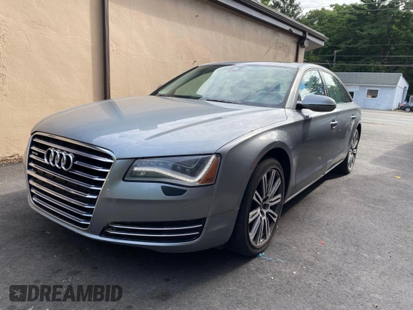 2011 Audi A8 with VIN WAURVAFD7BN018734, listed as a Copart auction lot 63735055 with 79,694 mi miles and Clean title. Bid and sale history available at DreamBid. Image 2.