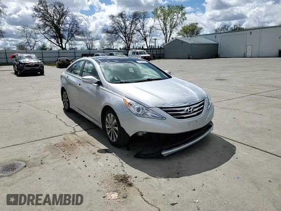 2014 Hyundai Sonata SE with VIN 5NPEC4AC4EH897489, listed as a Copart auction lot 49184125 with 95,840 mi miles and Salvage Title. Bid and sale history available at DreamBid. Image 11.