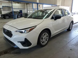 2025 Subaru Impreza z VIN JF1GUABCXS8244359, wystawiony jako Copart lot #65015895 z przebiegiem 3 456 mil mil oraz Szkoda całkowita • Salvage title. Historia ofert i sprzedaży dostępna na DreamBid. Obrazek 1.