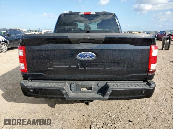 2021 Ford F-150 XL with VIN 1FTFW1E50MFB62183, listed as a Copart auction lot 60079265 with 151,203 mi miles and Salvage title. Bid and sale history available at DreamBid. Image 6.