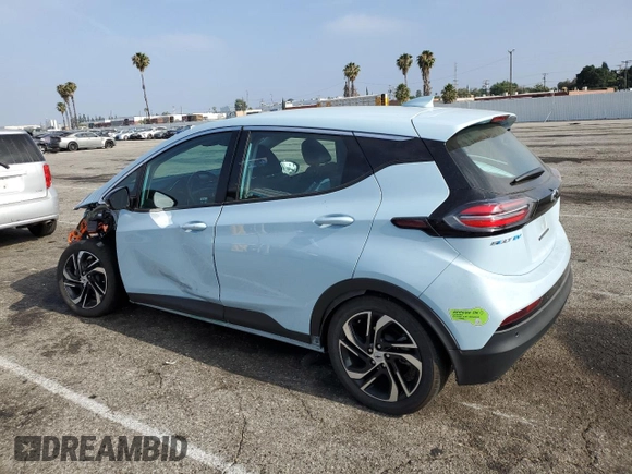 2023 Chevrolet Bolt EV 2LT with VIN 1G1FX6S04P4122510, listed as a Copart auction lot 60584705 with 12,291 mi miles and Salvage title. Bid and sale history available at DreamBid. Image 2.