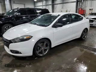 2015 Dodge Dart GT with VIN 1C3CDFEBXFD243965, listed as a Copart auction lot 57996375 with 186,625 mi miles and Salvage title. Bid and sale history available at DreamBid. Image 1.