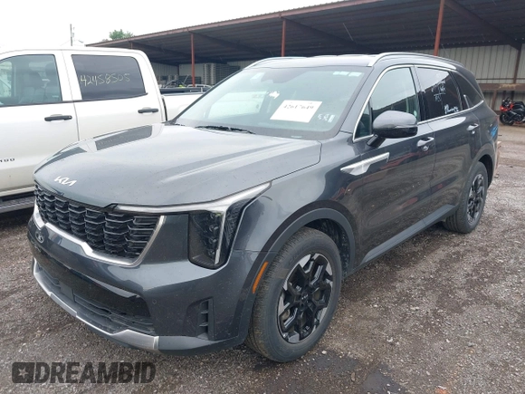 2024 Kia Sorento S with VIN 5XYRL4JC9RG254120, listed as a IAAI auction lot 42617649 with 24,773 mi miles and . Bid and sale history available at DreamBid. Image 2.