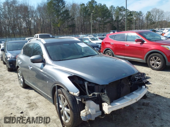 2015 Infiniti QX50 Journey with VIN JN1BJ0HP8FM731223, listed as a IAAI auction lot 41464782 with 159,029 mi miles. Bid and sale history available at carsss.com. Image 1.