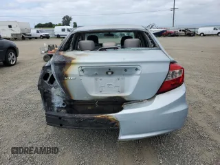 2012 Honda Civic EX with VIN 2HGFB2F86CH579963, listed as a Copart auction lot 53362995 with Not Provided miles and Non Repairable. Bid and sale history available at DreamBid. Image 6.