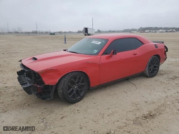 2021 Dodge Challenger GT with VIN 2C3CDZJG6MH596884, listed as a Copart auction lot 43246565 with 50,306 mi miles and Salvage Title. Bid and sale history available at carsss.com. Image 1.