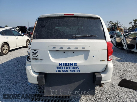 2019 Dodge Grand Caravan SE with VIN 2C4RDGBG0KR568174, listed as a Copart auction lot 55955085 with 42,250 mi miles and Salvage Title. Bid and sale history available at DreamBid. Image 6.