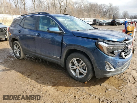 2021 GMC Terrain SLE with VIN 3GKALMEV9ML364356, listed as a Copart auction lot 47808015 with 81,532 mi miles and Non repairable. Bid and sale history available at DreamBid. Image 4.