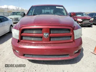 2012 Ram 1500 Sport with VIN 1C6RD7HT3CS273582, listed as a Copart auction lot 52639115 with 175,054 mi miles and Salvage title. Bid and sale history available at DreamBid. Image 5.