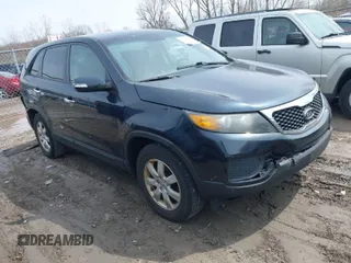 2012 Kia Sorento LX with VIN 5XYKT3A10CG233948, listed as a IAAI auction lot 41954727 with 119,378 mi miles. Bid and sale history available at carsss.com. Image 1.
