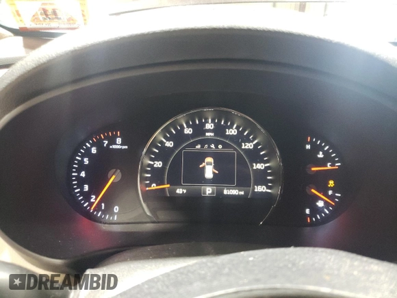 2018 Kia Sorento EX with VIN 5XYPHDA54JG355855, listed as a Copart auction lot 45316725 with 81,090 mi miles and Salvage Title. Bid and sale history available at carsss.com. Image 9.