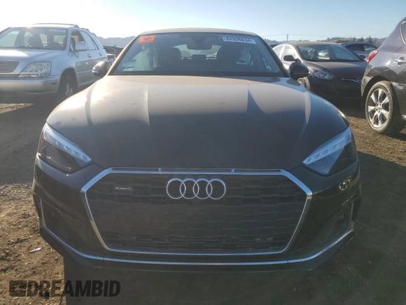 2023 Audi A5 Sportback Premium Plus with VIN WAUCBCF56PA007693, listed as a Copart auction lot 82938034 with 14,486 mi miles and Salvage Title. Bid and sale history available at carsss.com. Image 5.