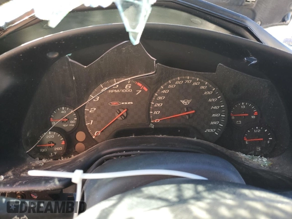 2001 Chevrolet Corvette Z06 with VIN 1G1YY12S115135534, listed as a Copart auction lot 85939394 with 0 mi miles and Salvage Title. Bid and sale history available at carsss.com. Image 9.