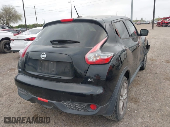 2015 Nissan Juke SV with VIN JN8AF5MR7FT502217, listed as a IAAI auction lot 41748106 with 97,200 mi miles. Bid and sale history available at carsss.com. Image 4.