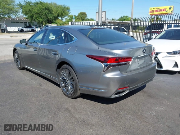2018 Lexus LS 500 z VIN JTHC51FF3J5003302, wystawiony jako IAAI lot #41791644 z przebiegiem 64 632 mil mil oraz . Historia ofert i sprzedaży dostępna na DreamBid. Obrazek 3.