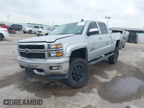 2015 Chevrolet Silverado 1500 LT with VIN 3GCUKREC8FG490856, listed as a IAAI auction lot 42067589 with 121,120 mi miles. Bid and sale history available at carsss.com. Image 2.