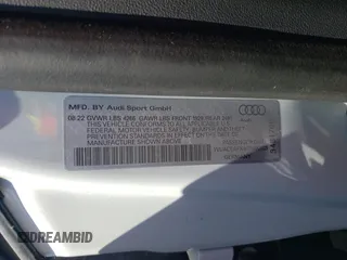 2023 Audi R8 performance quattro z VIN WUACEAFX9P7900103, wystawiony jako Copart lot #57456835 z przebiegiem 5 220 mil mil oraz Szkoda całkowita • Salvage title. Historia ofert i sprzedaży dostępna na DreamBid. Obrazek 12.