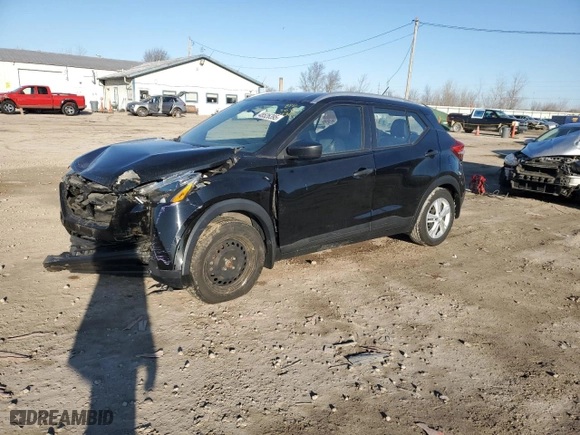 2019 Nissan Kicks S with VIN 3N1CP5CU8KL519312, listed as a Copart auction lot 48526395 with 43,707 mi miles and Salvage Title. Bid and sale history available at carsss.com. Image 1.