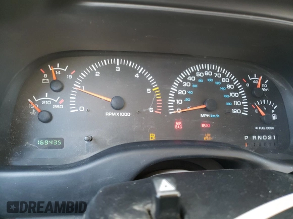 2000 Dodge Dakota Sport with VIN 1B7GL2AZ4YS722151, listed as a Copart auction lot 87870705 with 169,435 mi miles and Salvage Title. Bid and sale history available at DreamBid. Image 9.