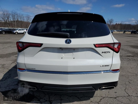 2022 Acura MDX with VIN 5J8YE1H34NL001829, listed as a Copart auction lot 51381795 with 50,698 mi miles and Salvage Title. Bid and sale history available at carsss.com. Image 6.