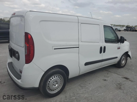 2022 Ram ProMaster City Cargo Van Tradesman with VIN ZFBHRFAB5N6W55399, listed as a Copart auction lot 43630065 with 41,711 mi miles and Salvage Title. Bid and sale history available at carsss.com. Image 3.