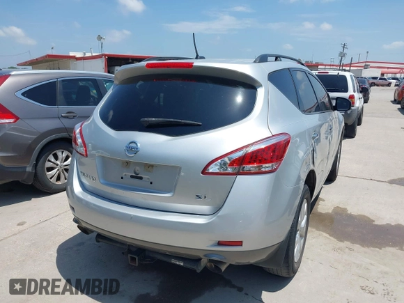 2014 Nissan Murano SV z VIN JN8AZ1MU4EW422326, wystawiony jako IAAI lot #42443318 z przebiegiem 229 169 mil mil oraz . Historia ofert i sprzedaży dostępna na DreamBid. Obrazek 4.