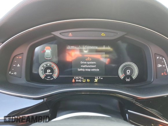2023 Audi Q8 Premium Plus with VIN WA1BVBF12PD011746, listed as a Copart auction lot 51333805 with 13,575 mi miles and Salvage title. Bid and sale history available at DreamBid. Image 9.