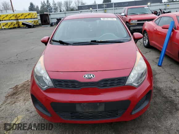 2015 Kia Rio LX with VIN KNADM5A32F6515886, listed as a Copart auction lot 88141195 with 0 mi miles and Clean Title. Bid and sale history available at carsss.com. Image 5.