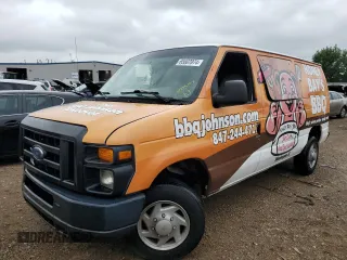 2008 Ford Econoline Passenger XL with VIN 1FBNE31L68DB00260, listed as a Copart auction lot 65607074 with 204,530 mi miles and Salvage Title. Bid and sale history available at carsss.com. Image 1.