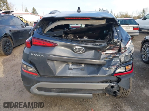 2023 Hyundai Kona SEL with VIN KM8K6CAB5PU935683, listed as a IAAI auction lot 41680852 with 59,057 mi miles and . Bid and sale history available at DreamBid. Image 16.